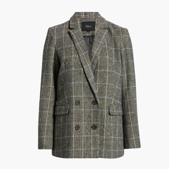 NEW Rails Cody Houndstooth Check Double Breasted Blazer SIZE XL#2620* - Picture 5 of 13